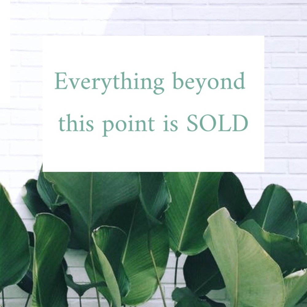 “Sold” from this point forward